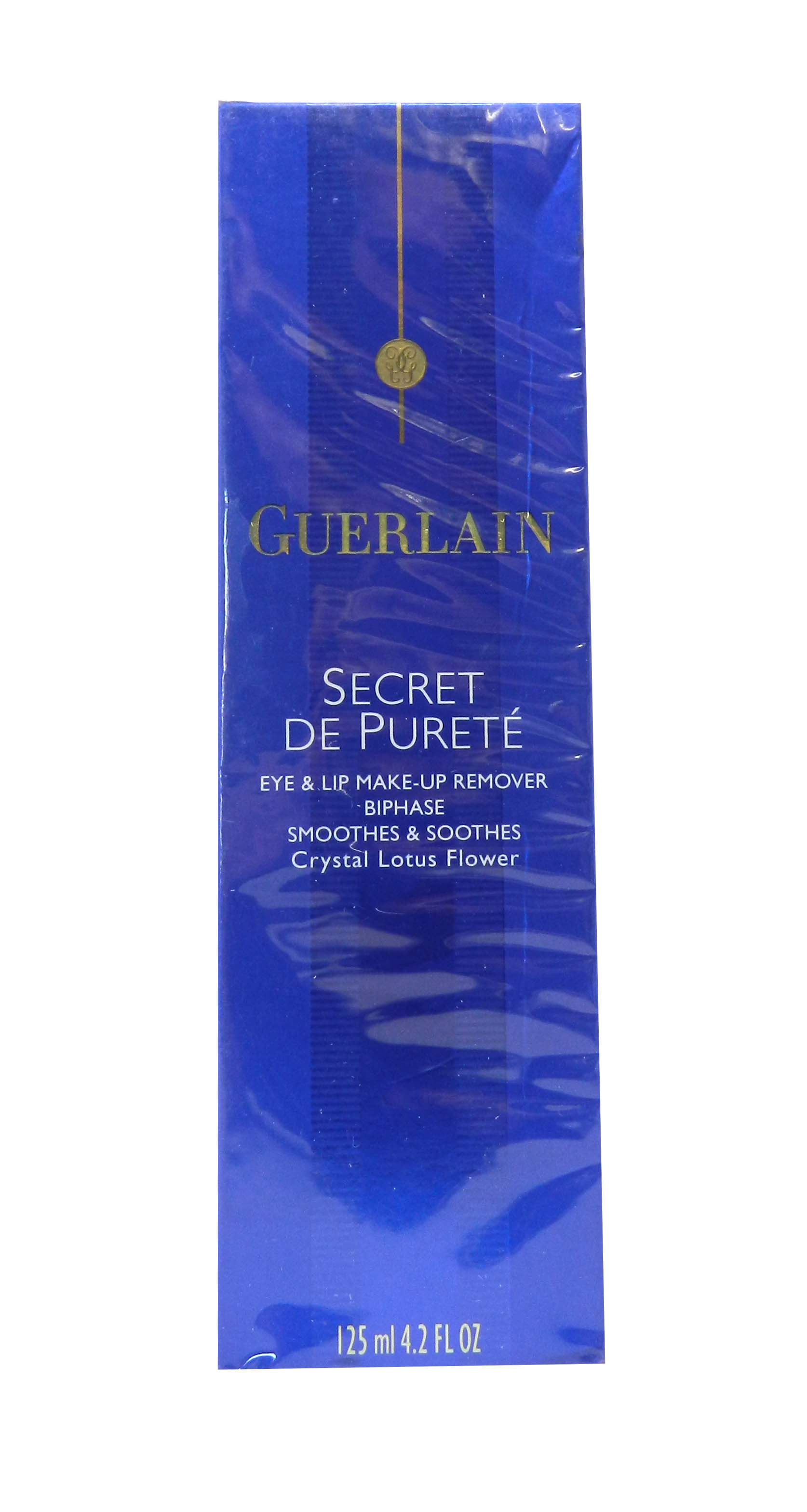 Guerlain Biphase Eye & Lip Makeup Remover With Crystal Lotus Flower 4.2 Ounces Guerlain