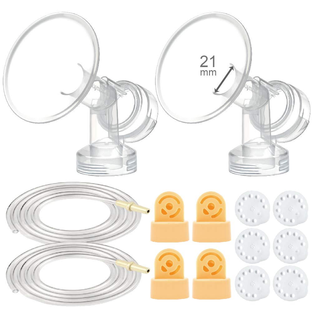 MayMom Breast Pump Kit for Medela Breastpumps, 21 mm Breastshield Maymom