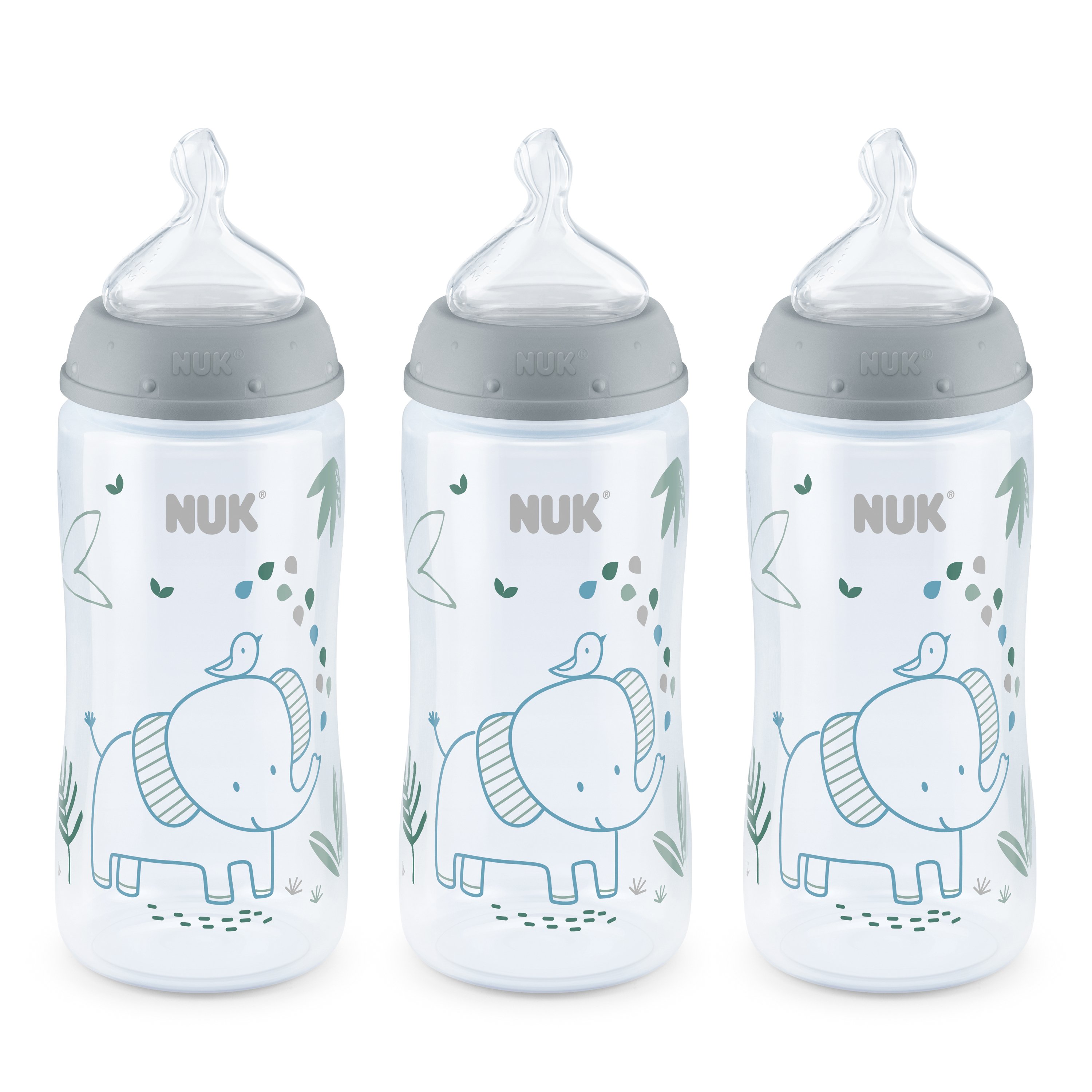 NUK Smooth Flow Anti-Colic Bottle, 10 oz, 3 Pack, 0+ Months NUK