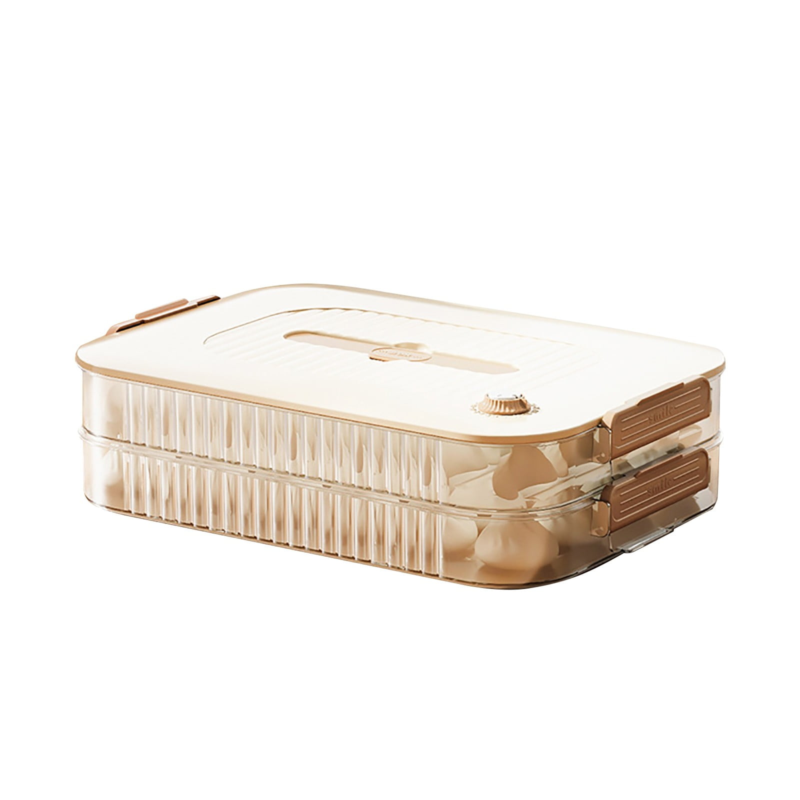 AaSFJEG Cooked Meat Containers for Refrigerators 1 4 Layer B Acon Storage Containers Food Storage Boxes Detachable B Acon insulation Refrigerators (milk Coffee Color) Infant Christmas B AaSFJEG