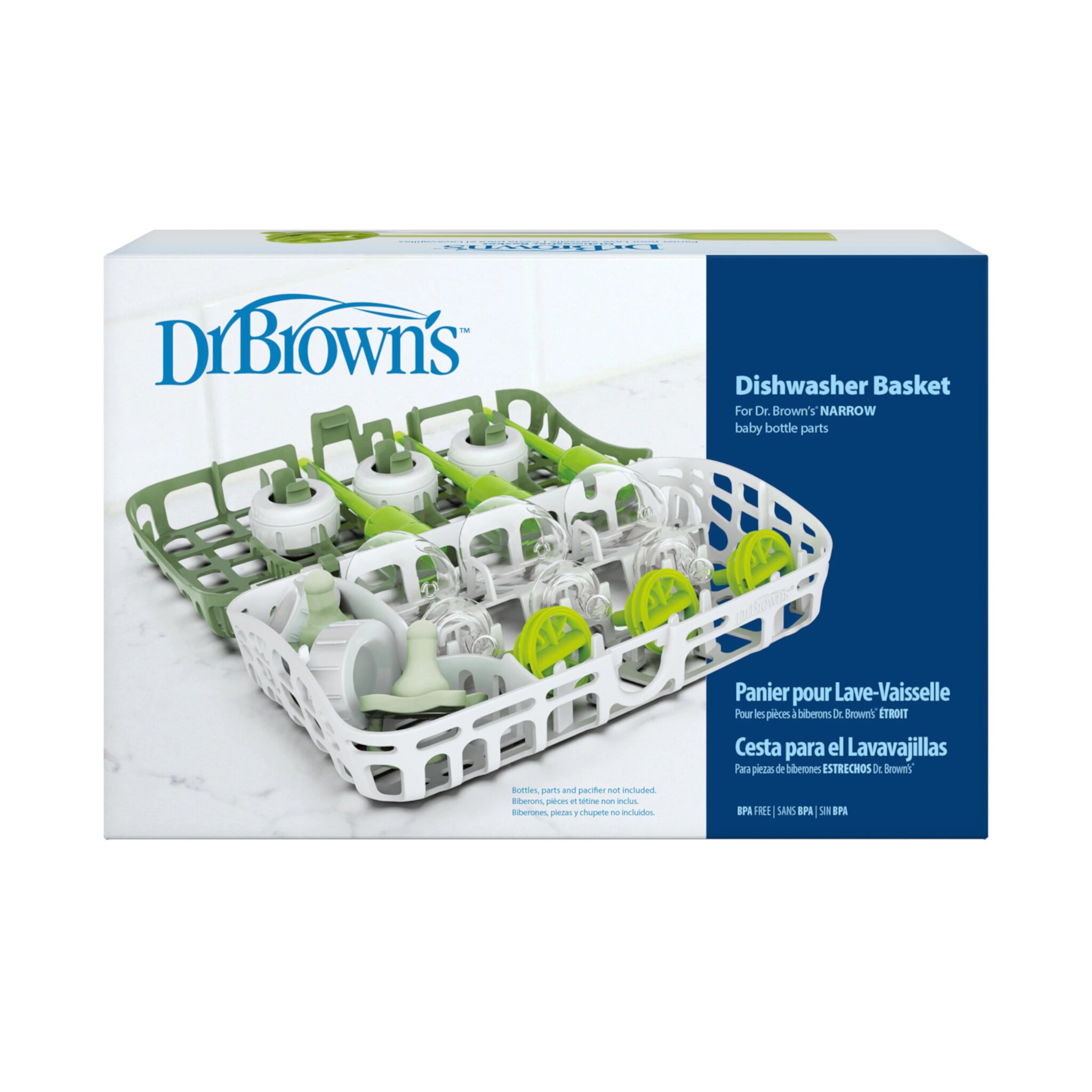 Dr. Brown's Dishwasher Basket for Small Baby Bottle Parts, Pacifiers, & Accessories, Green, BPA Free Visit the Dr. Brown's Store