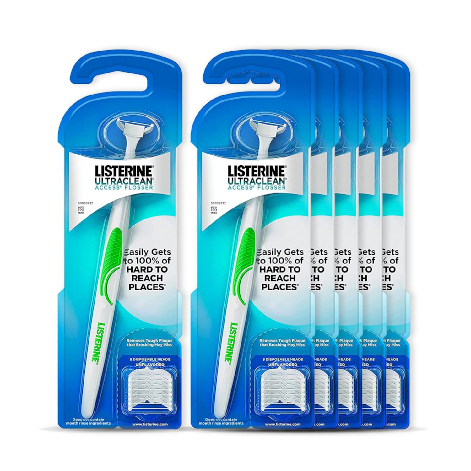 Listerine Ultraclean Snap-On Dental Flosser Refills (Pack of 2) Reach