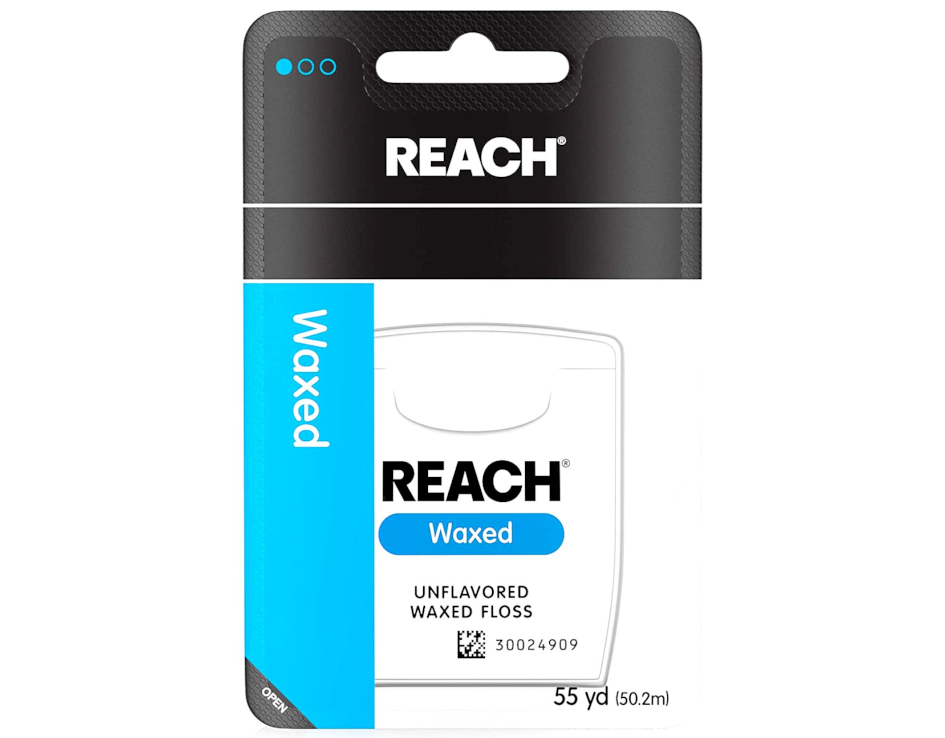 REACH Seda Dental Encerada sin Sabor 55 M (Paquete de 6) Reach