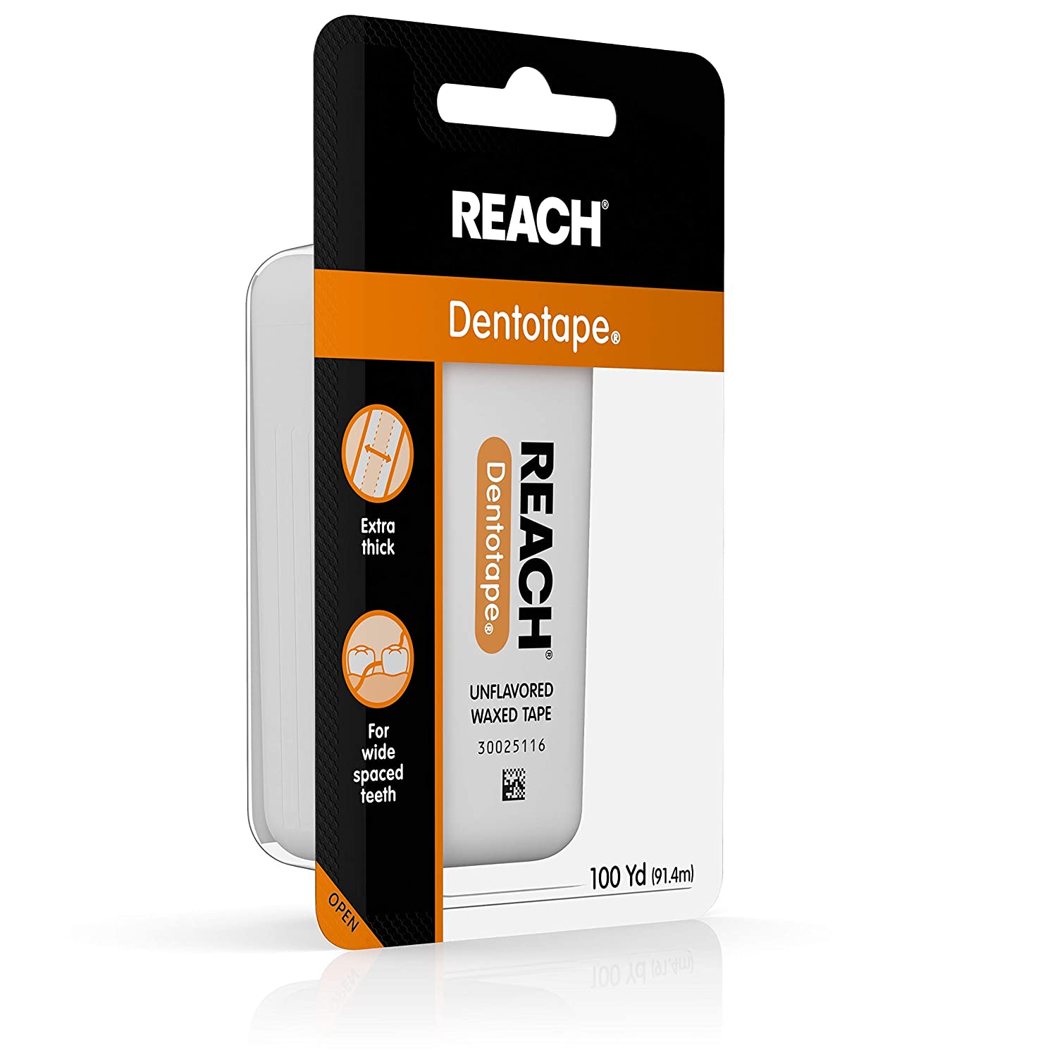 2 Pack - REACH Dentotape Waxed Tape, Unflavored 100 Yards Reach