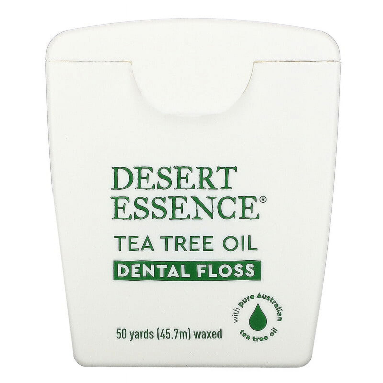 Desert Essence, Tea Tree Oil Dental Floss, Waxed, 50 Yds Pack of 2 Desert Essence