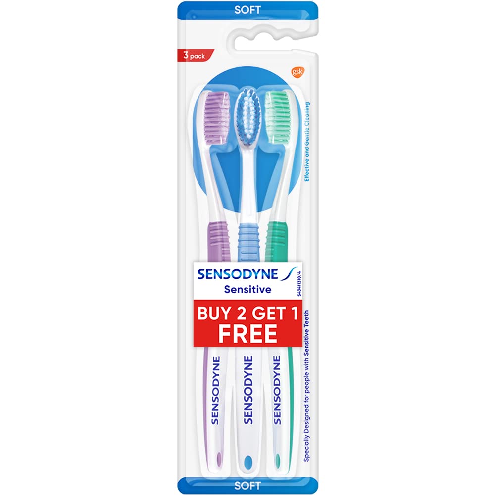 Sensodyne Sensitive Toothbrush (2+1 Pack) Sensodyne