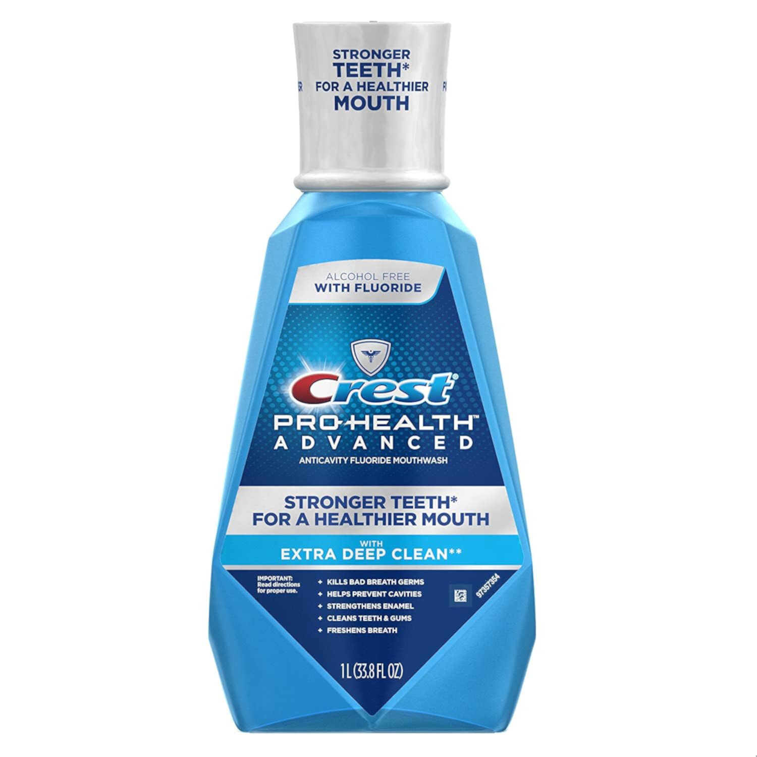 Crest Pro-Health Advanced Mouthwash, Alcohol Free, Multi-Protection, Fresh Mint, 1 L (33.8 Fl Oz) Visit the Crest Store