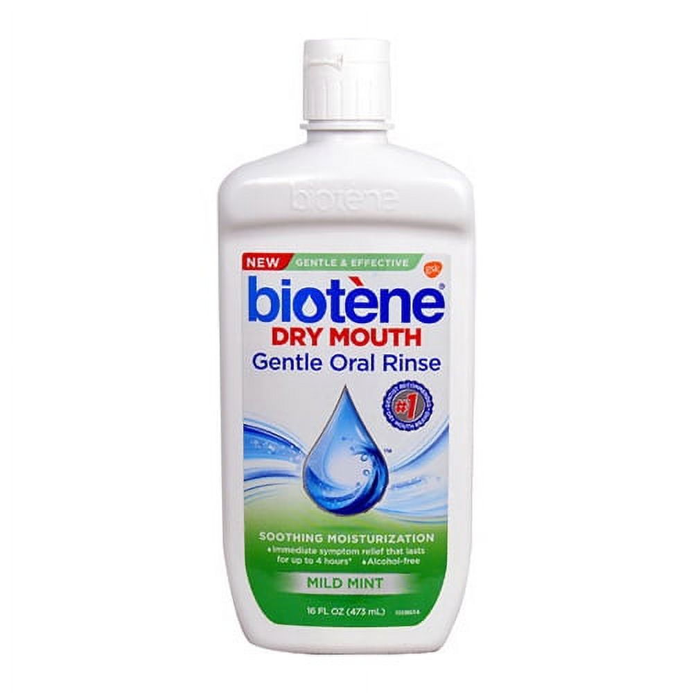 Biotene Dry Mouth Wash Gentle Oral Rinse, Mild Mint, 16 Oz Biotene