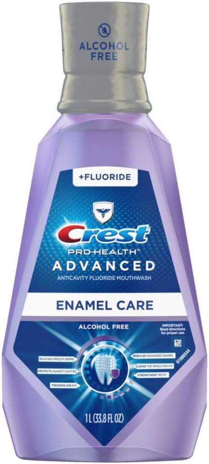 Crest Pro-Health Advanced Mouthwash, Alcohol Free, Enamel Care, 1 L (33.8 fl oz) Visit the Crest Store