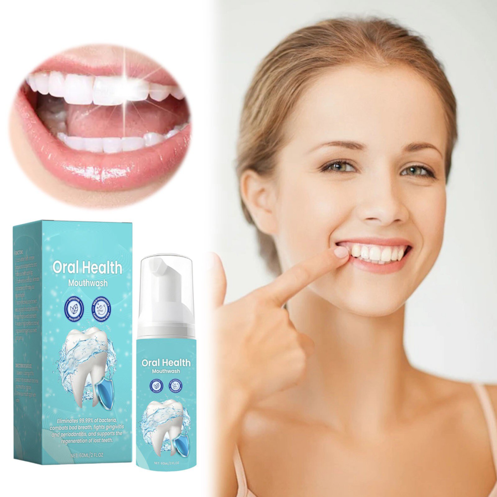 Teeth Cleaning Teeth Cleaning Care Mouthwash Fresh Oral Gloss Mild Teeth Cleaning 60ml $5 Or Less Massage Brush Retainer And Denture Cleaning Sumllary