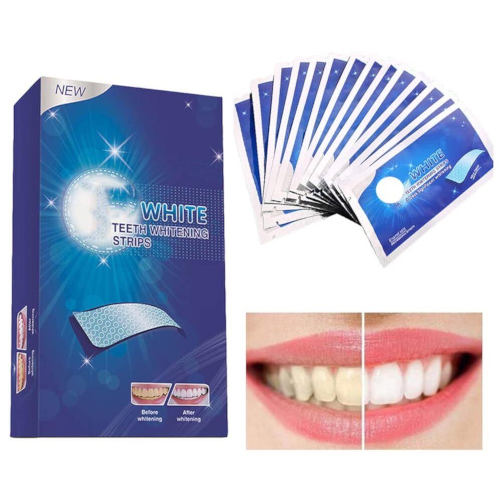 Doctor Li Teeth Whitening Strips Kit, Enamel Safe 3D Non Slip White Strips Remove Smoking Coffee Stains, Whitening Kit for Teeth Sensitive, 28 Strips (14 Pack) Doctor Li