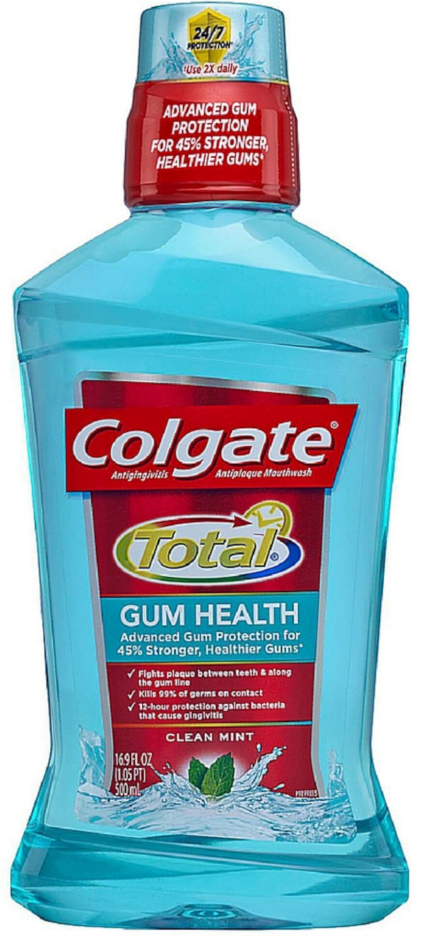 Colgate Total Gum Health Antiplaque Mouthwash, Clean Mint 16.90 oz (Pack of 3) Visit the Colgate Store