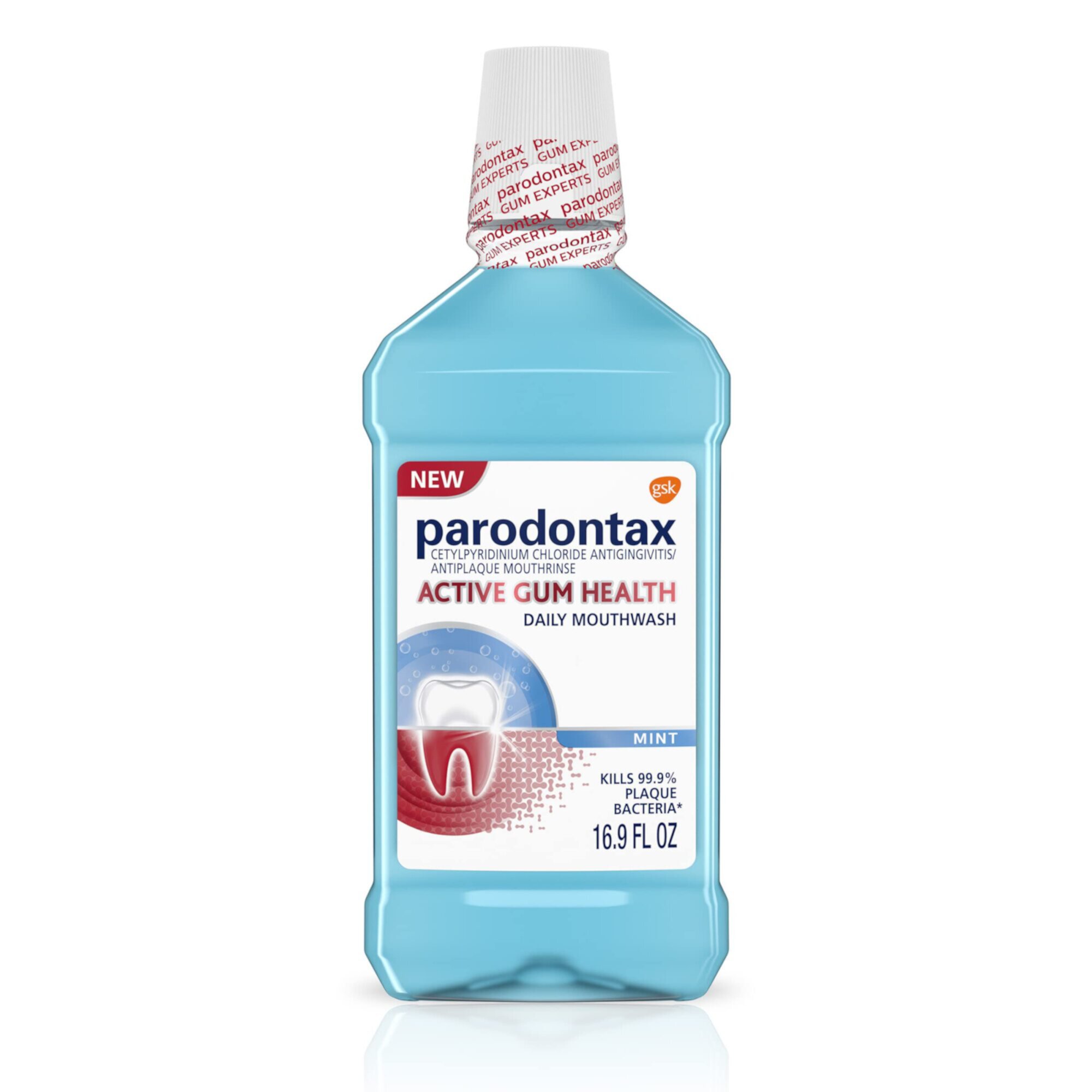 Parodontax Active Gum Health Mouthwash, Mint - 16.9 Fl Oz (Pack of 2) Parodontax