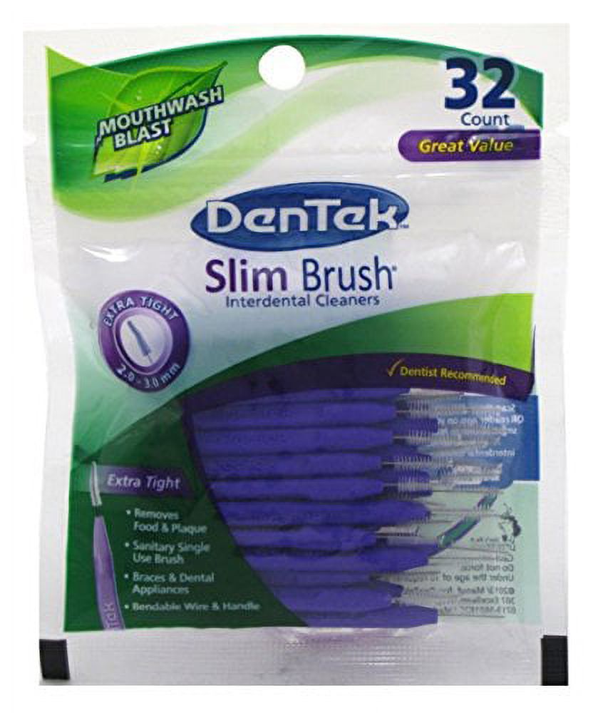 3 Pack - DenTek Slim Brush, Extra Tight, Mouthwash Blast 32 Each Visit the DenTek Store