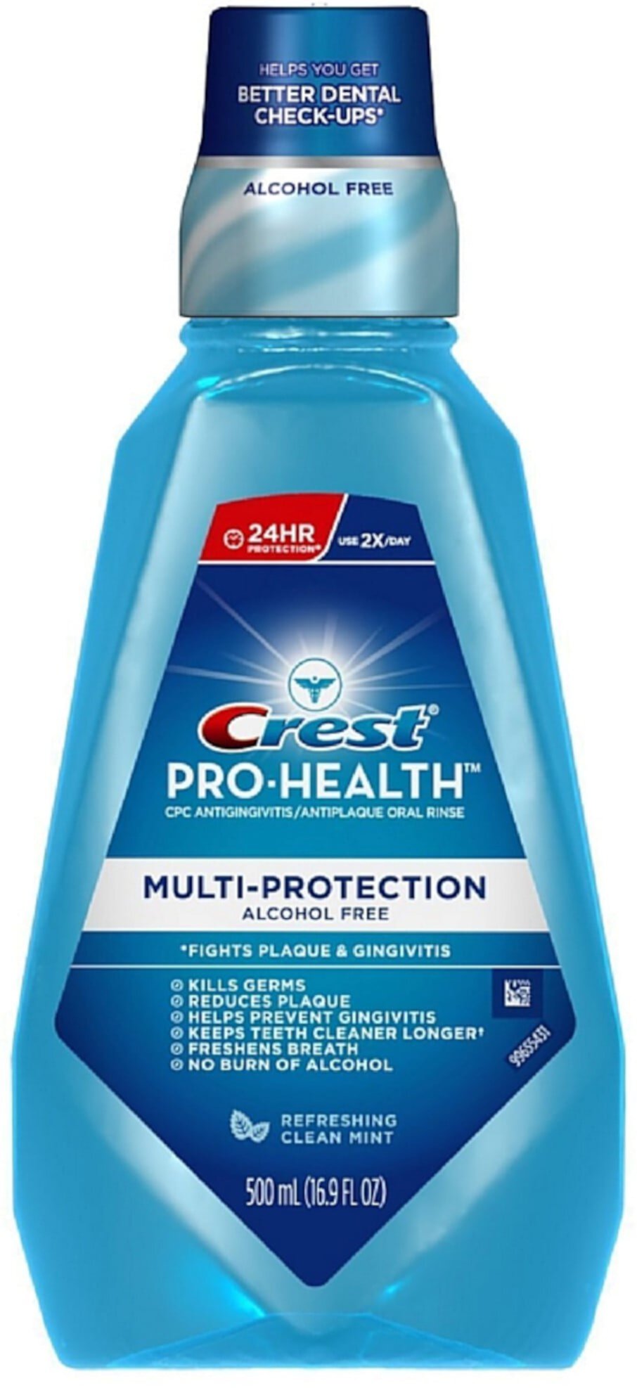 Crest Pro-Health Multi-Protection Mouthwash, Refreshing Clean Mint 16.90 oz Crest