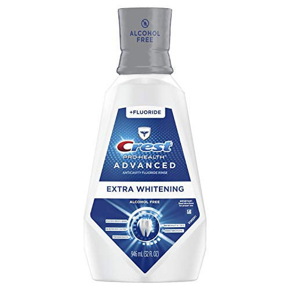 Crest Pro-Health Advanced Mouthwash, Alcohol Free, Extra Whitening, Energizing Mint Flavor, 946 mL (32 fl oz) Crest