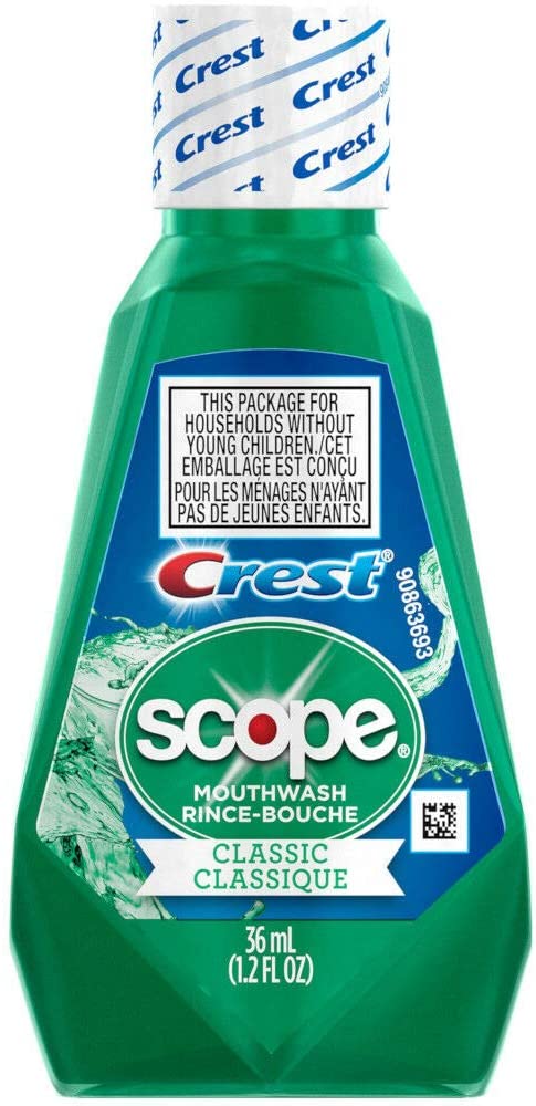 2 Pack - Crest Scope Classic Mouthwash 1.2 oz Crest