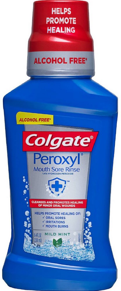 Colgate Peroxyl Antiseptic Oral Cleanser Mild Mint 8.4 oz (Pack of 3) Visit the Colgate Store