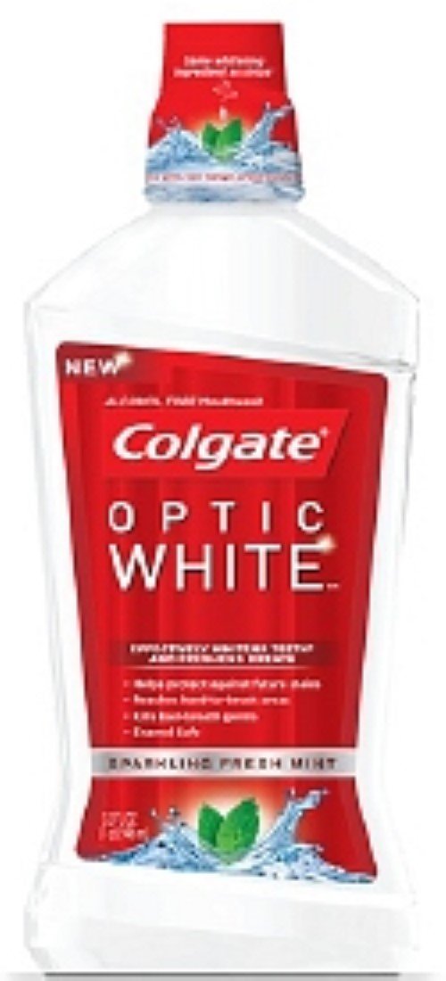 Colgate Optic White Mouthwash, Sparkling Fresh Mint 16 oz Pack of 2 Visit the Colgate Store