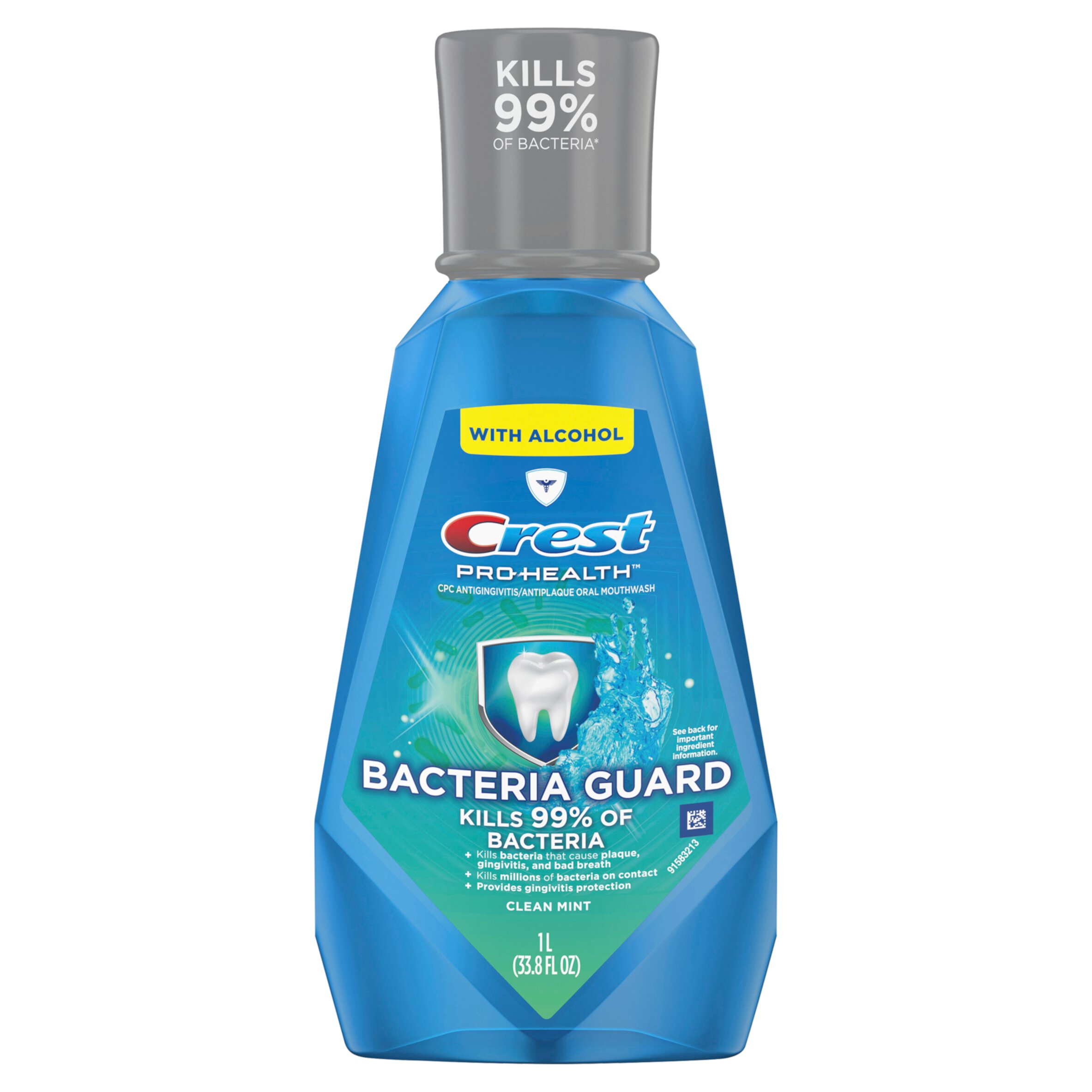 Crest Pro-Health Antibacterial Mouthwash, Clean Mint Crest