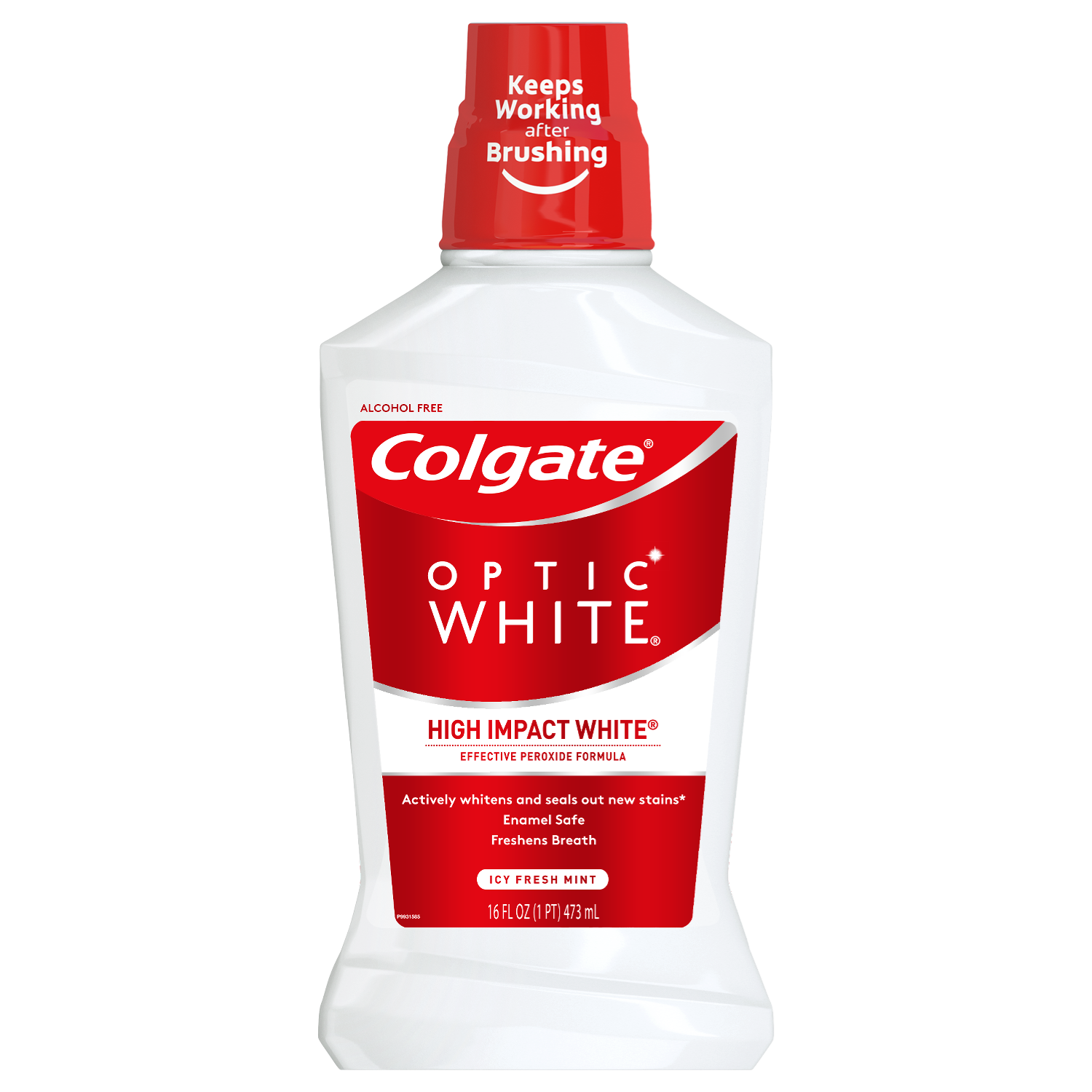 Colgate Optic White Whitening Adult Mouthwash, Fresh Mint - 473mL, 16oz Visit the Colgate Store