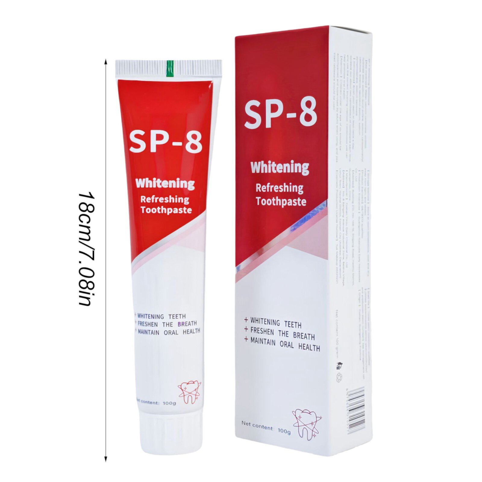 SP 8 Probiotic Toothpaste, SP 8 Ultra Toothpastec, Sp 8 Toothpaste, Fresh Breath, Deep Cleaning Care 3pcs Unbrand