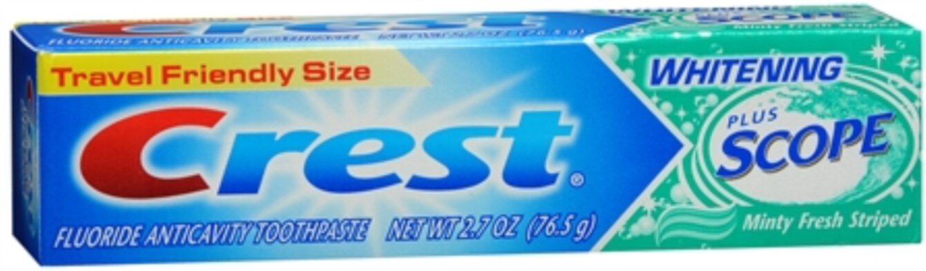 Crest Whitening Plus Scope Toothpaste Minty Fresh Striped 2.70 oz (Pack of 2) Visit the Crest Store