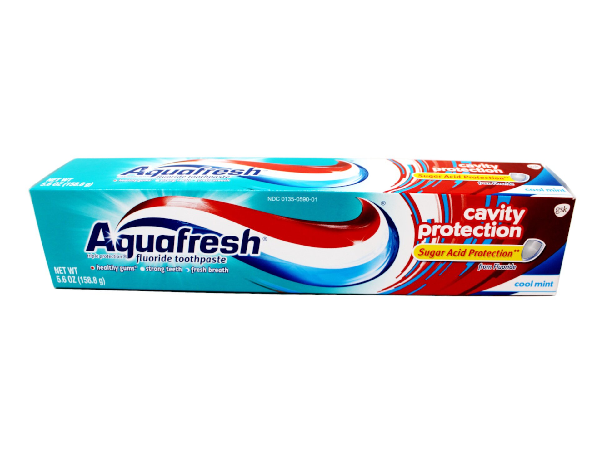 4 Pack AquaFresh Cool Mint Toothpaste Cavity Protection 5.6 Oz Each Aquafresh