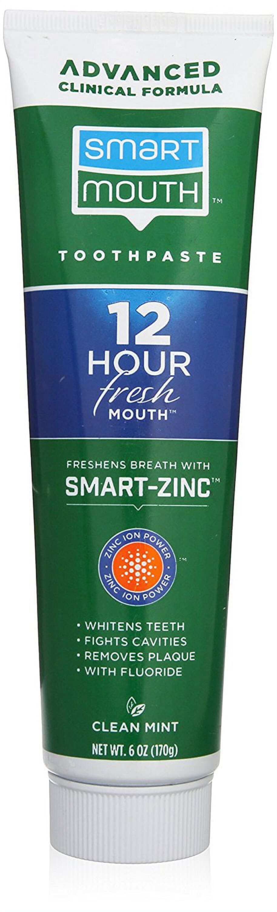 SmartMouth Premium Clean Mint Toothpaste 6 oz. Tube SmartMouth