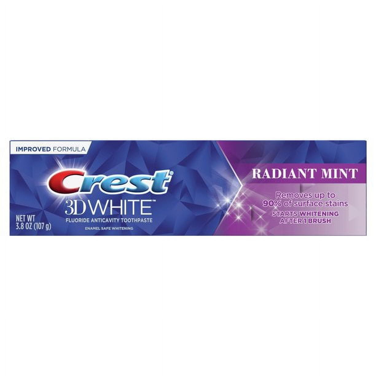 Crest 3D White Radiant Mint, Teeth Whitening Toothpaste, 3.8 oz Visit the Crest Store