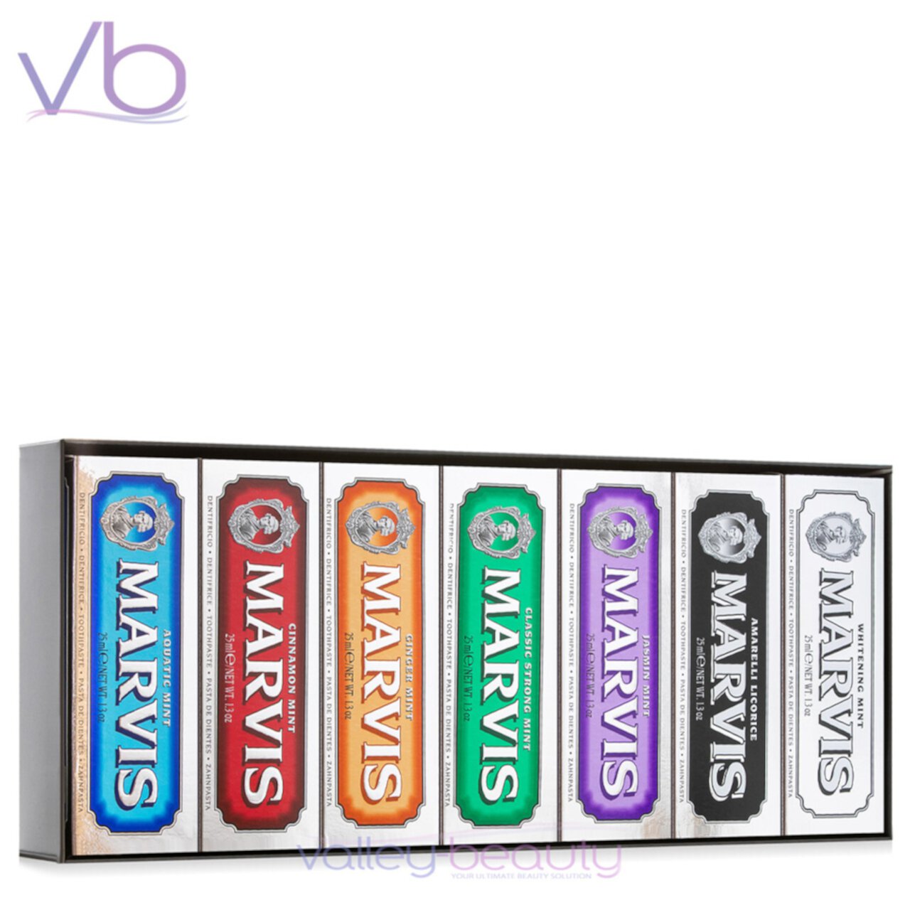 Marvis Toothpaste Set - 7 x 1.3 oz Marvis