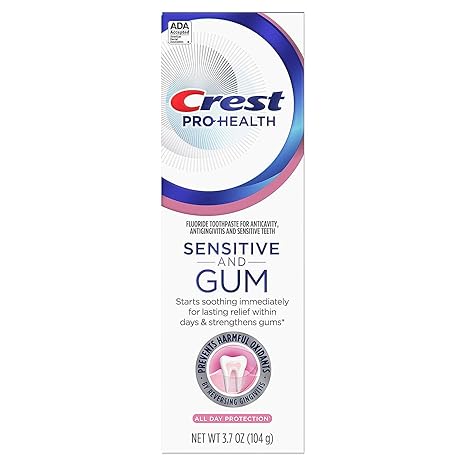 Crest Pro-Health Gum and Sensitivity, Sensitive Toothpaste, All Day Protection, 3.7 oz Visit the Crest Store