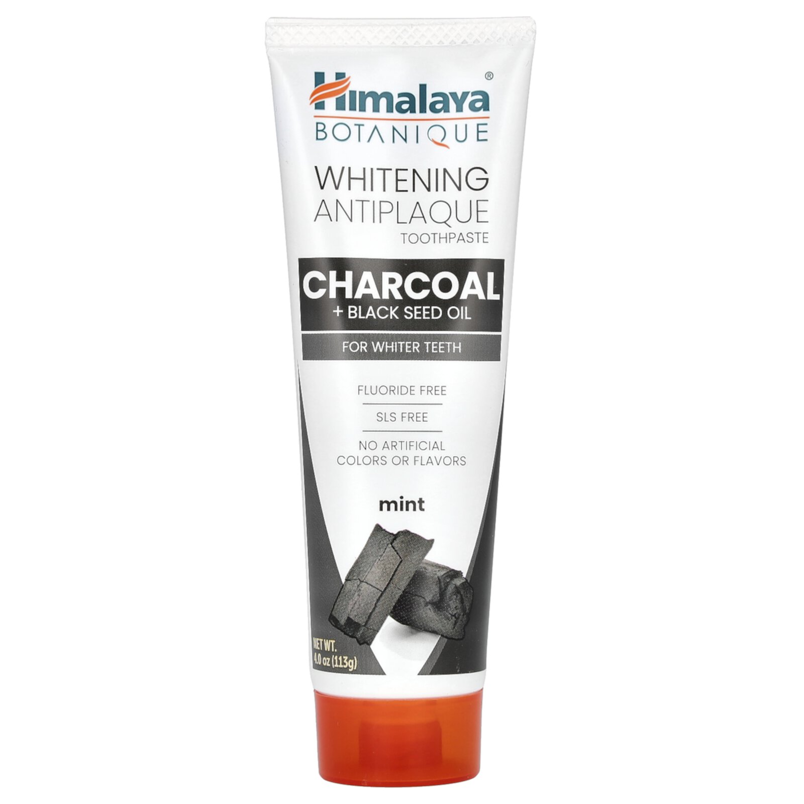 Himalaya Whitening Antiplaque Toothpaste, Charcoal + Black Seed Oil, Mint , 4 oz (113 g) Himalaya