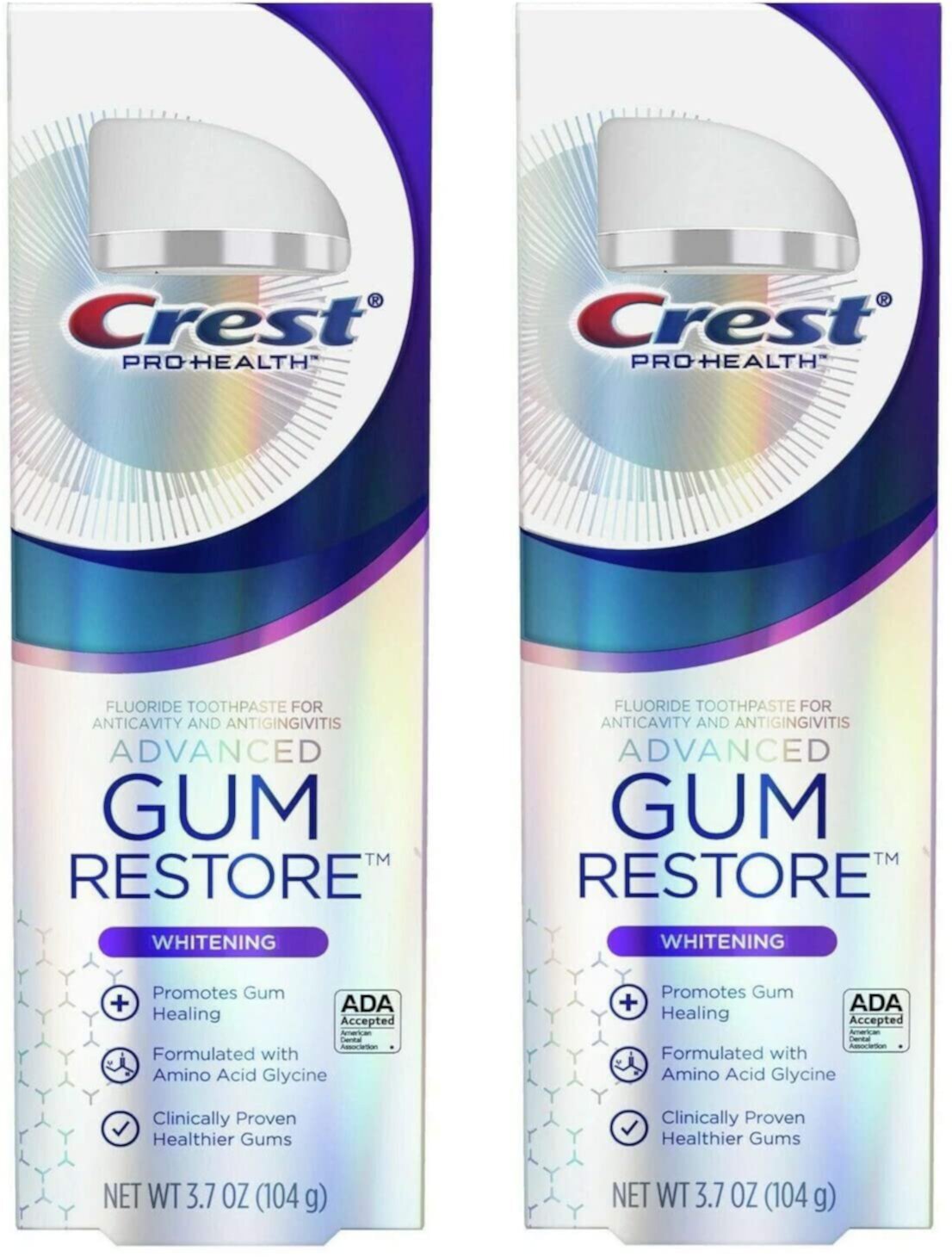 Crest Pro Health Gum MMF7&nbsp;Restore Advanced Whitening Toothpaste, 3.7 Oz (104g) - Pack of 2 Visit the Crest Store