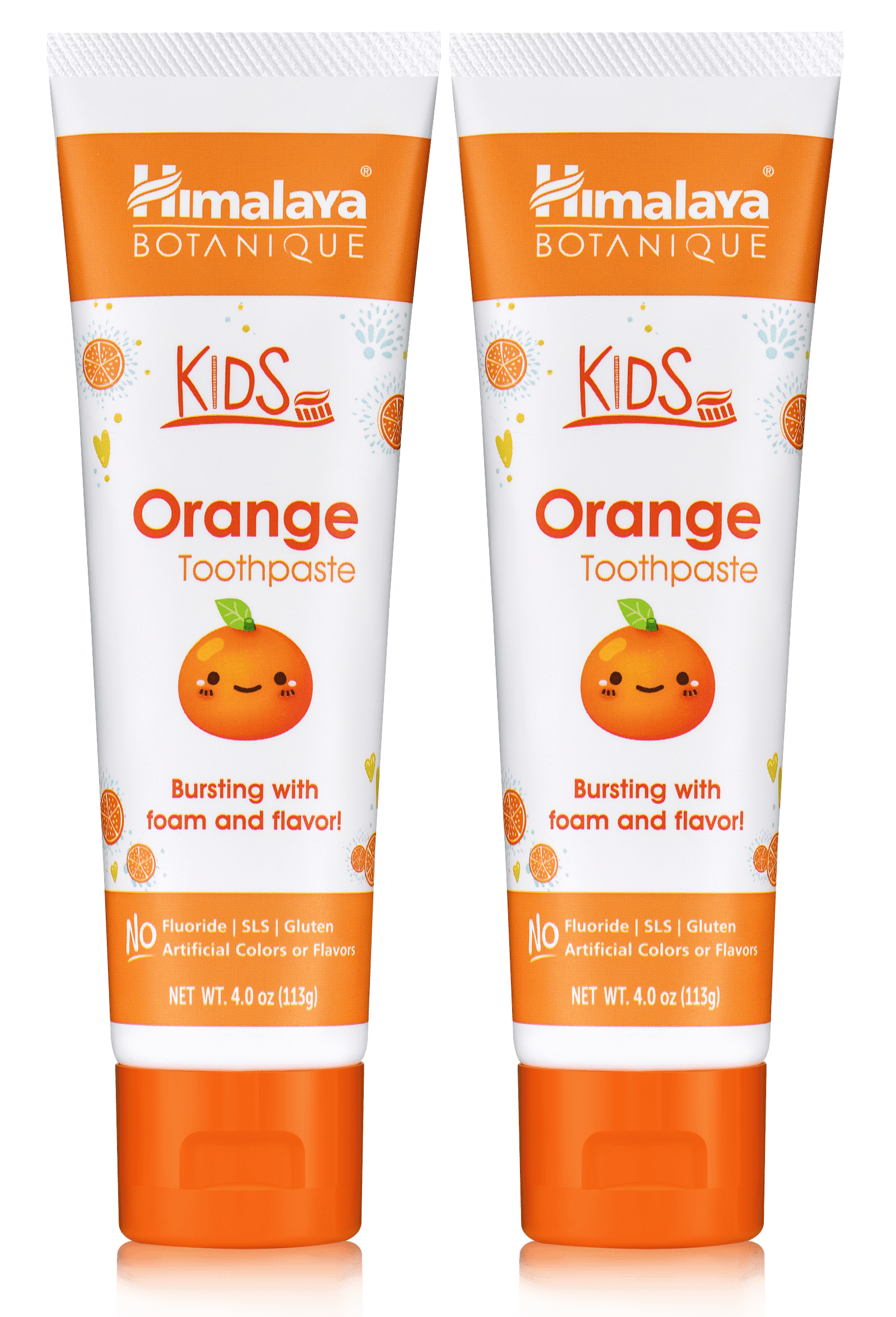 Himalaya Herbals Kids Orange Toothpaste 4 oz Paste Himalaya