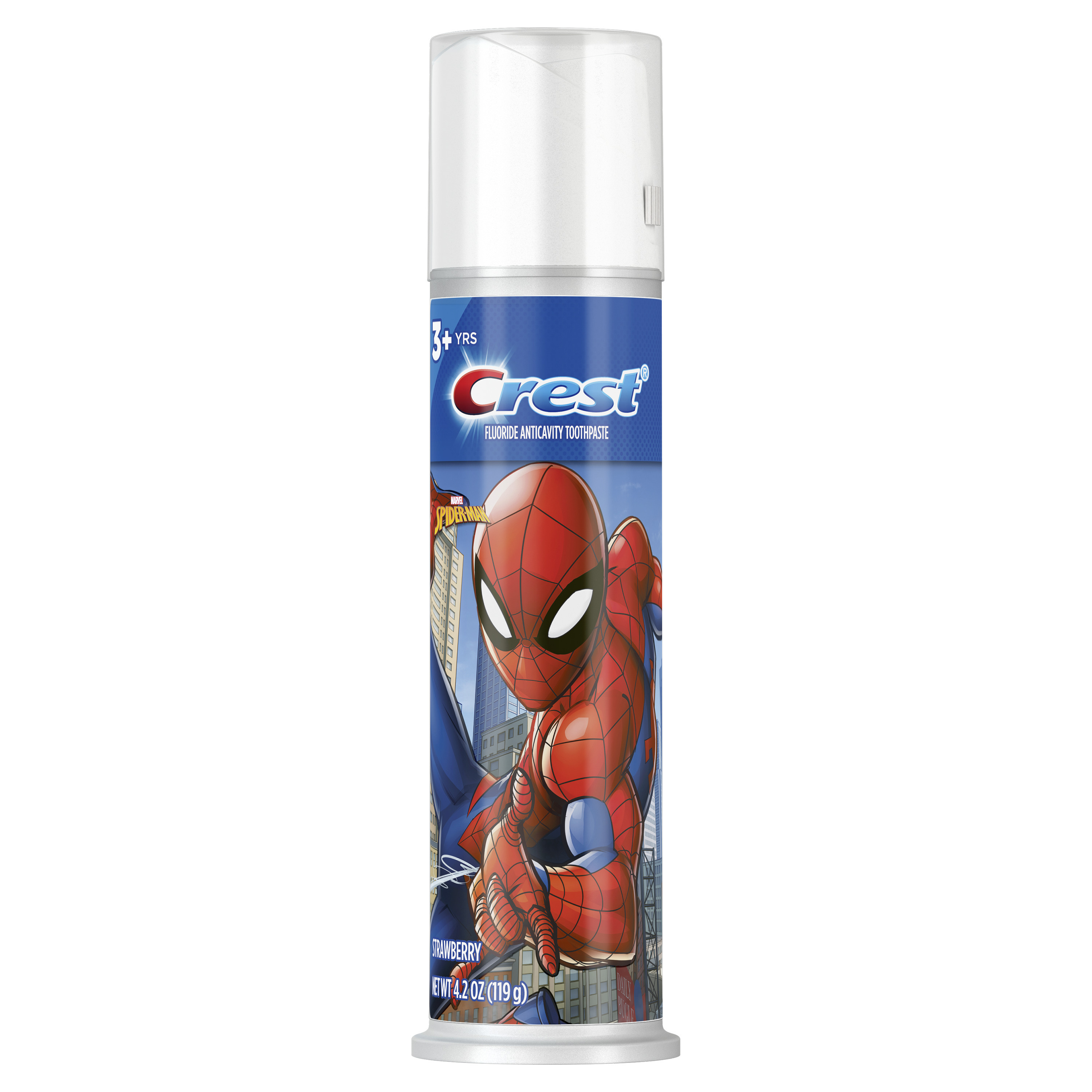 Crest Kid's Toothpaste Pump, Featuring Marvel's Spiderman, Strawberry Flavor, 4.2 oz Visit the Crest Store