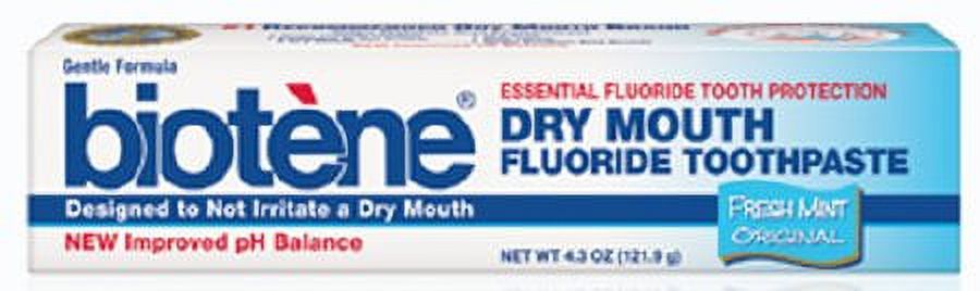 Biotene Toothpaste, Fresh Mint, 4.3 Ounce by Biotene Biotene