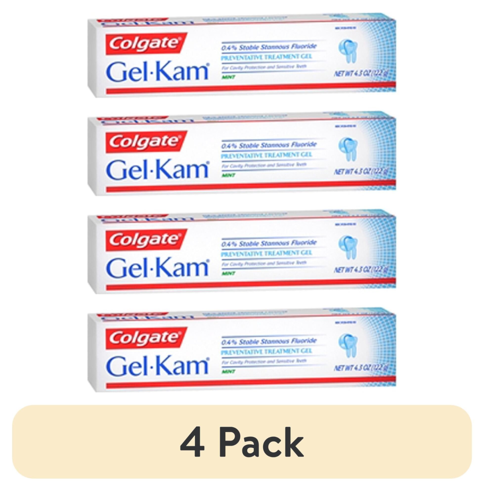 (2 pack) Gel-Kam Fluoride Preventive Treatment Gel Mint Flavor 4.30 oz Colgate