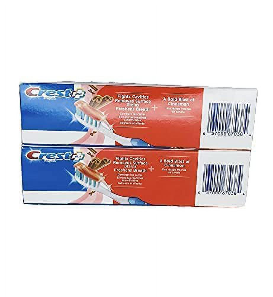 Crest Plus Complete + Whitening Cinnamon Rush Expressions 5.4 oz 2 Boxes Crest