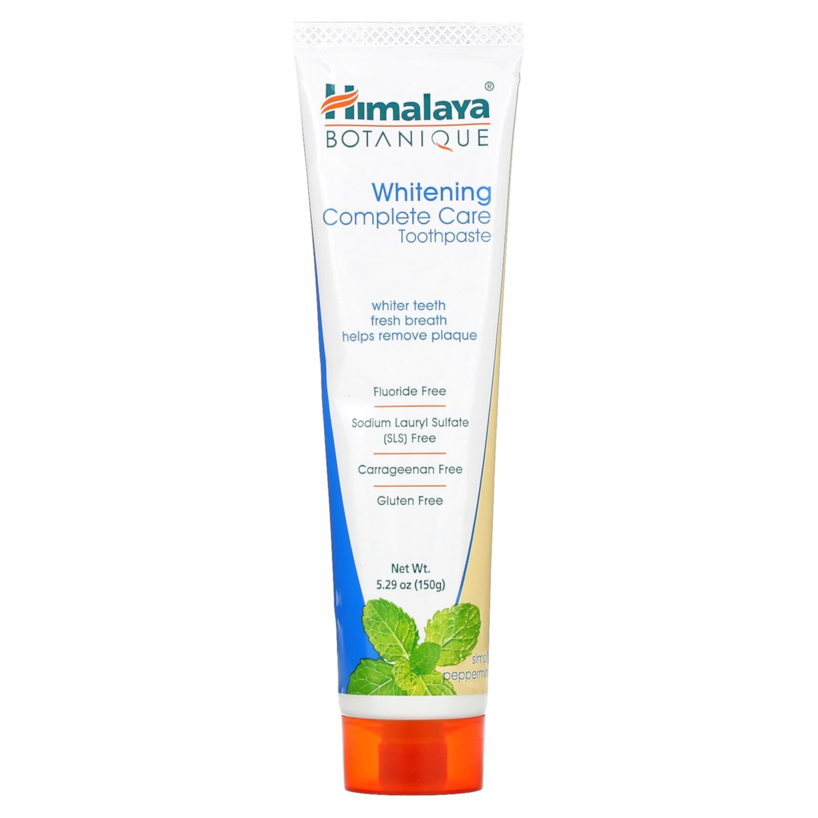 Himalaya Botanique, Whitening Complete Care Toothpaste, Simply Peppermint, 5.29 oz (150 g) Himalaya