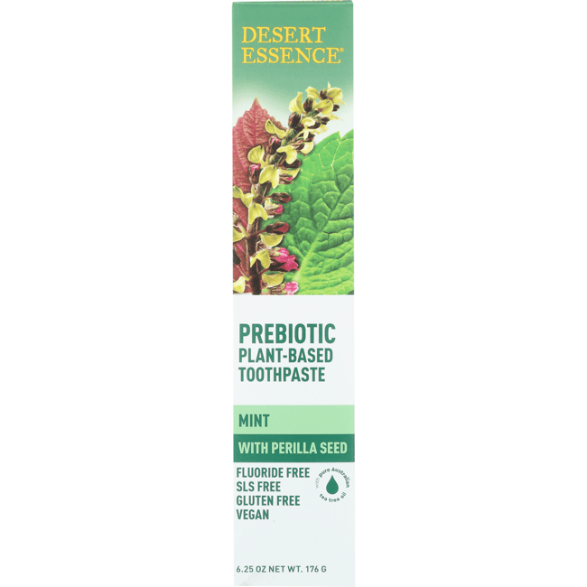 Desert Essence Prebiotic Plant-Based Toothpaste - Mint 6.25 oz Paste Desert Essence