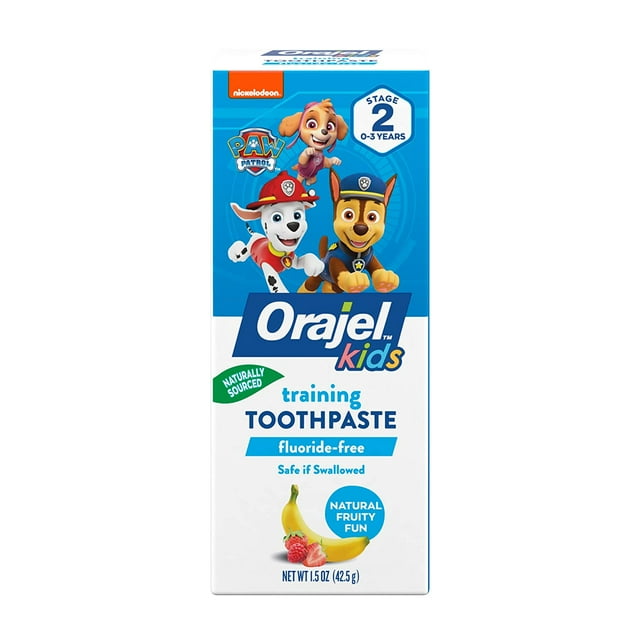 Orajel Kids Paw Patrol Anticavity Fluoride Toothpaste, Natural Fruity Bubble Flavor, 4.2 oz Orajel