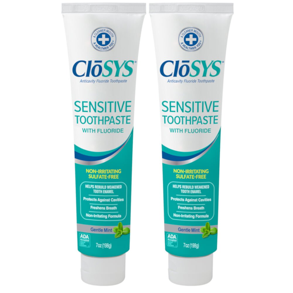 CloSYS Sensitive Toothpaste-7oz Twin Pack CloSYS