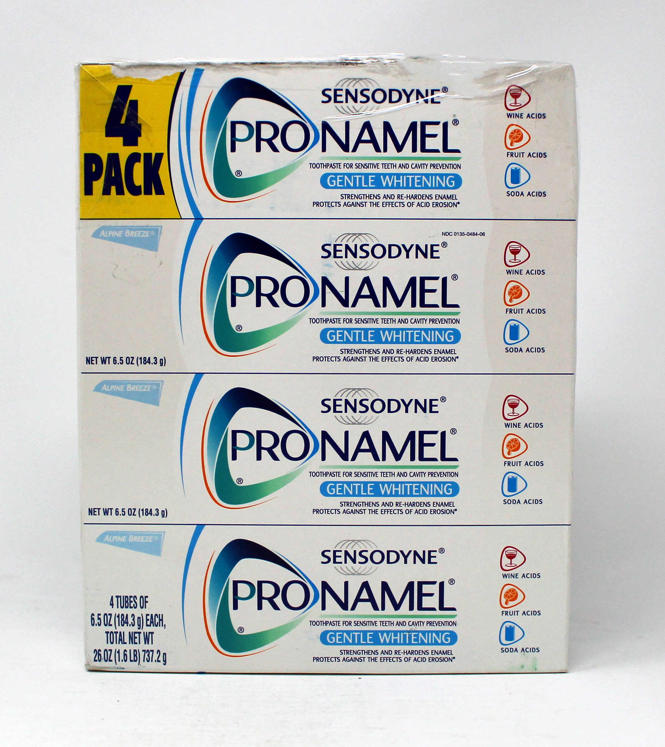 Sensodyne ProNamel Gentle Whitening Flavored Toothpaste 4 Pack/ 6.5 Ounce Sensodyne