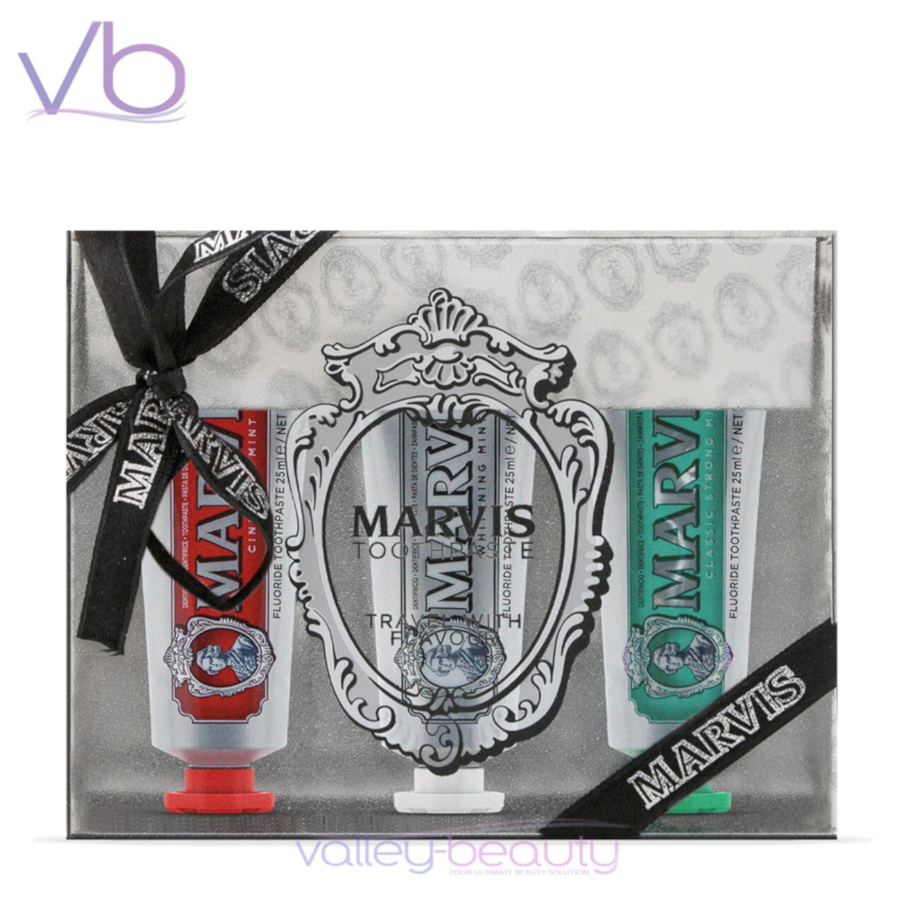 Marvis Travel with Flavor Set | Original Mint Toothpastes (3x25ml) Marvis