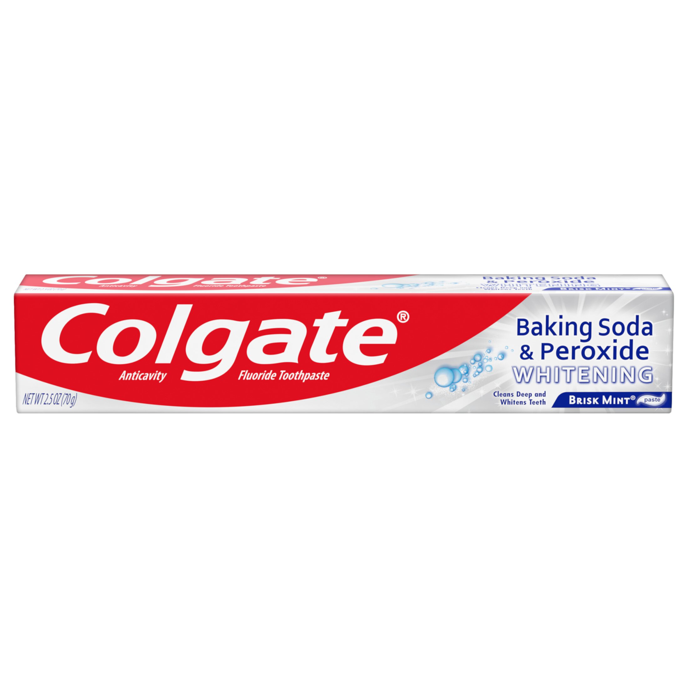 Colgate Baking Soda and Peroxide Whitening Toothpaste, Brisk Mint - 2.5 Ounce Visit the Colgate Store