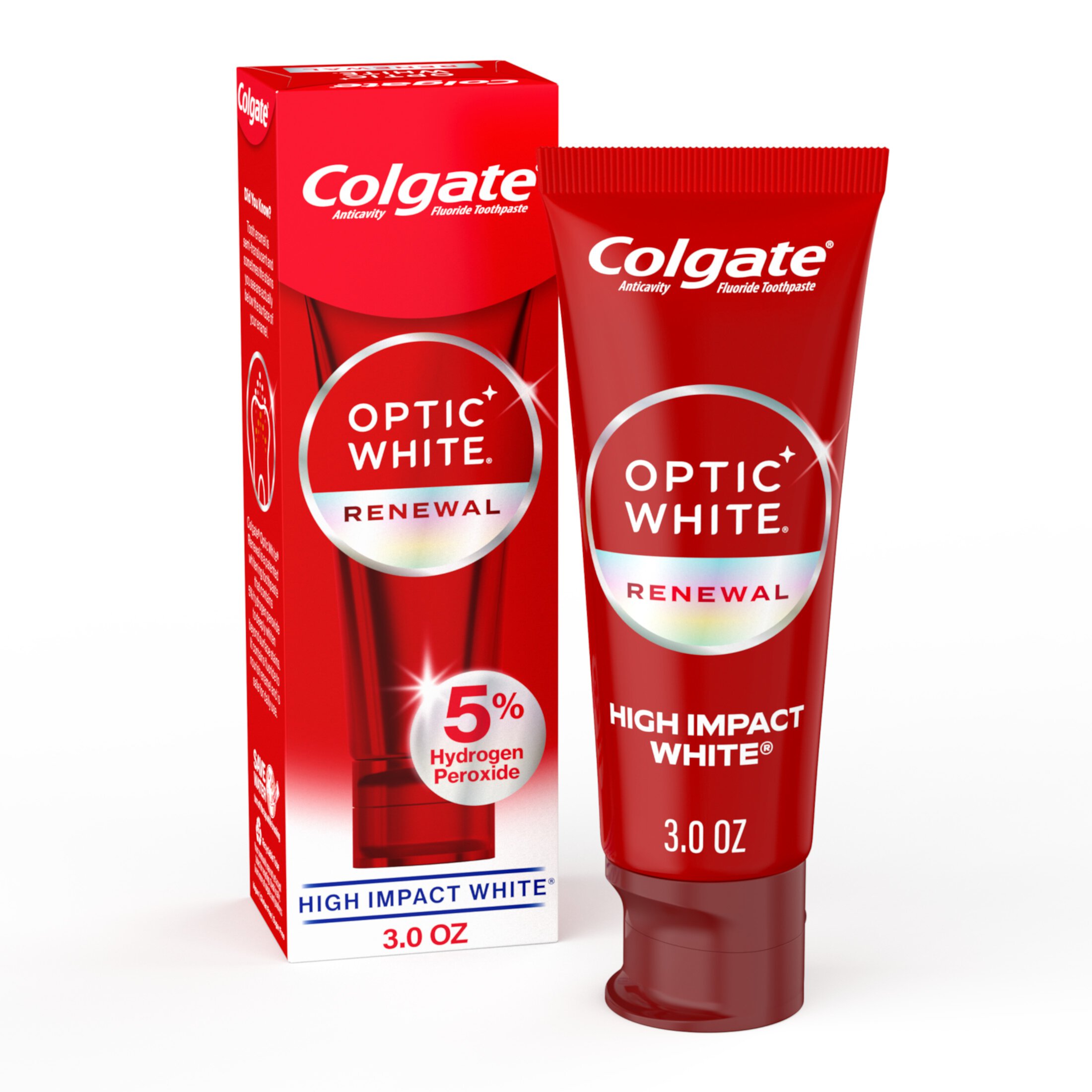 Colgate Optic White Renewal Teeth Whitening Toothpaste, High Impact White, 3.0 oz Visit the Colgate Store