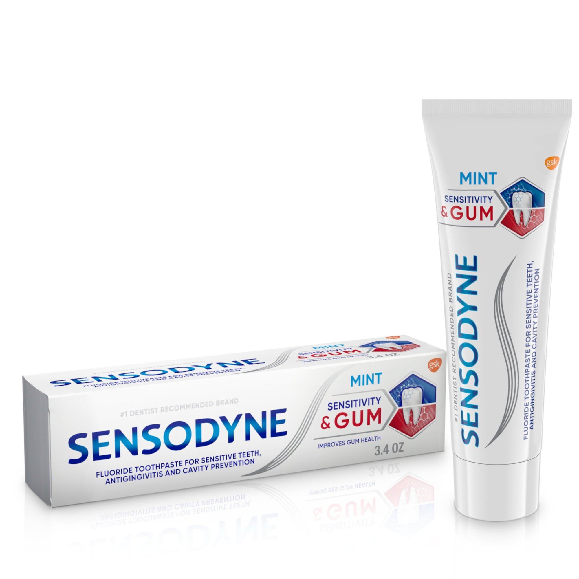 Sensodyne Sensitivity & Gum Sensitive Toothpaste, 3.4 Oz, Mint Flavor, for Adults Sensodyne