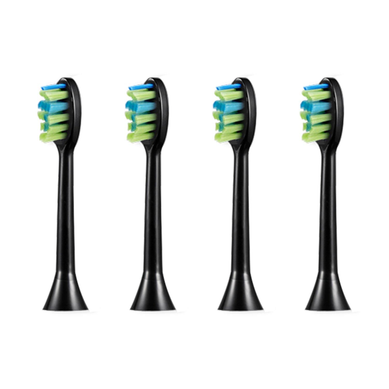 7AM2M AM101/AM105/AM110 Electric Toothbrush Brush Heads x 4 for 7AM2M Electric Toothbrush ONLY (Black) 7AM2M