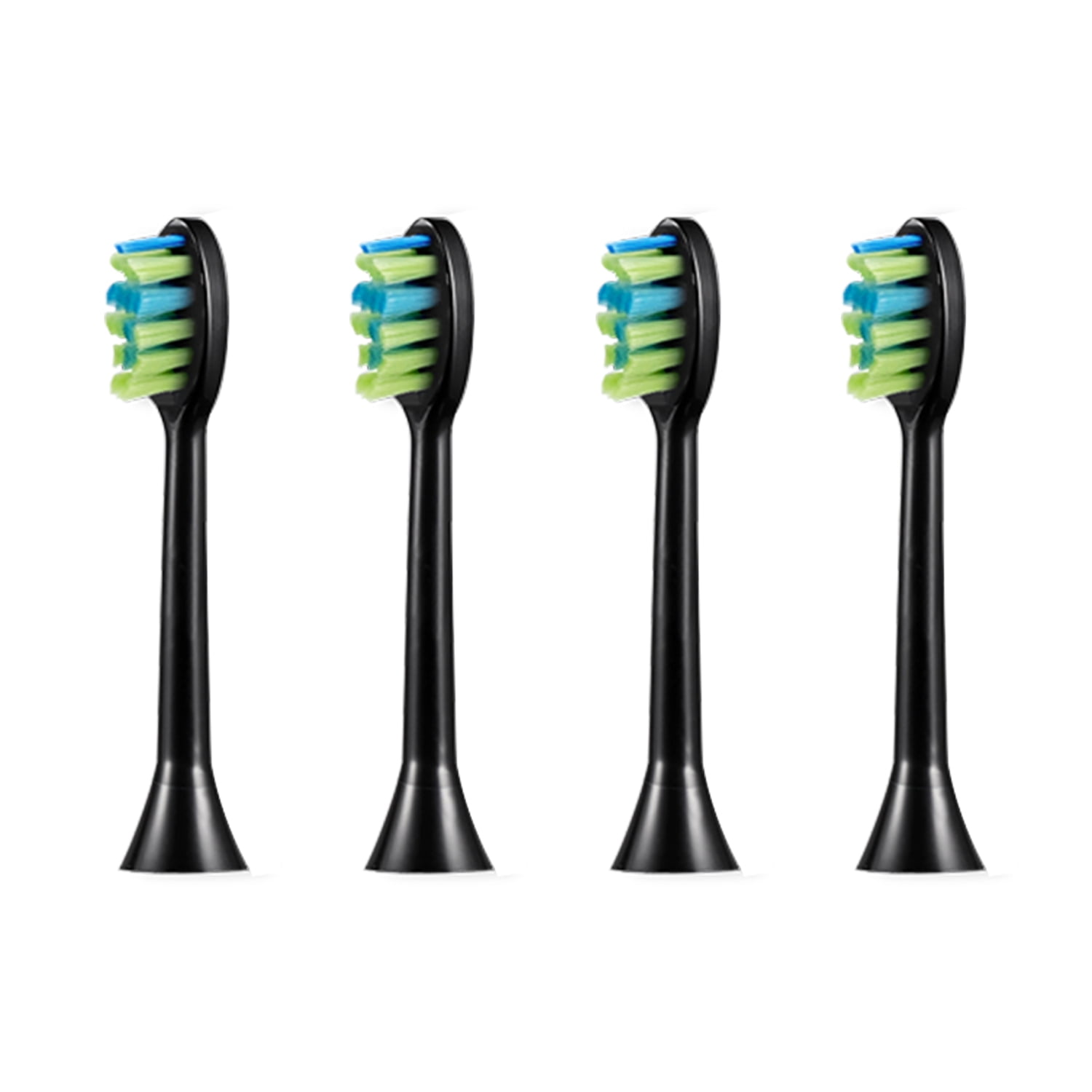 7AM2M AM101/AM105/AM110 Electric Toothbrush Brush Heads x 4 for 7AM2M Electric Toothbrush ONLY (Black) 7AM2M